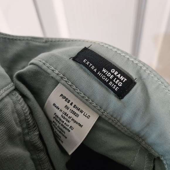 Veronica Beard Grant Wide-Leg Extra High Rise Raw Hem Pants - Picture 8 of 8